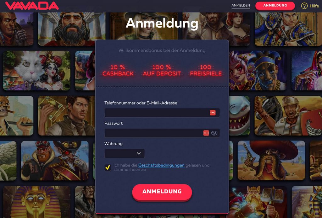 Сайт казино Vavada - Регистрация и вход на официальный сайт